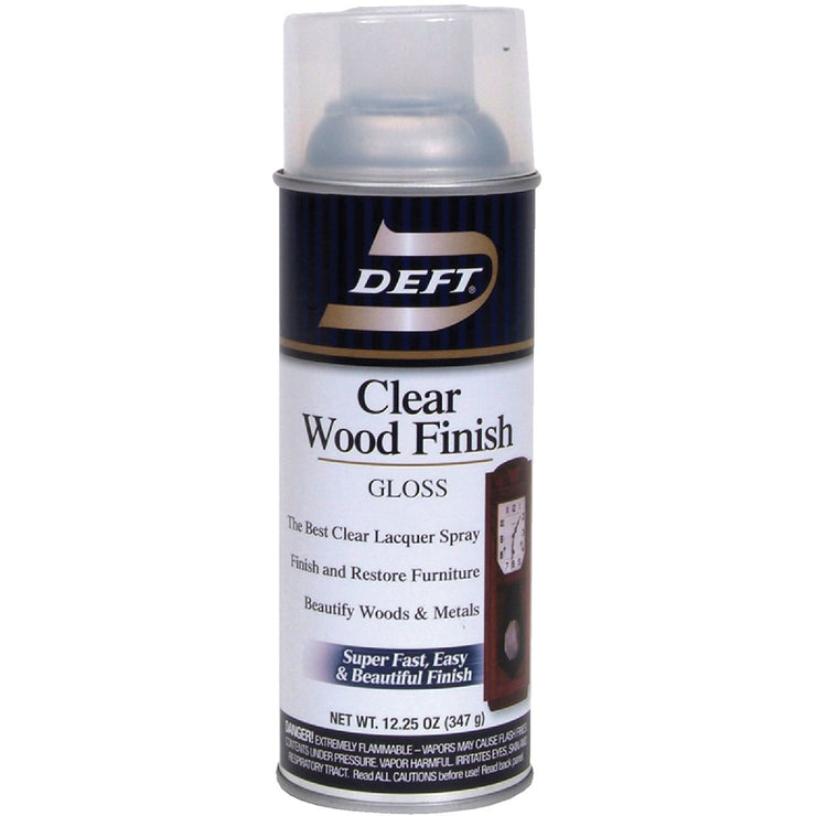 Deft 12.25 Oz. Gloss Clear Wood Finish Interior Spray Lacquer