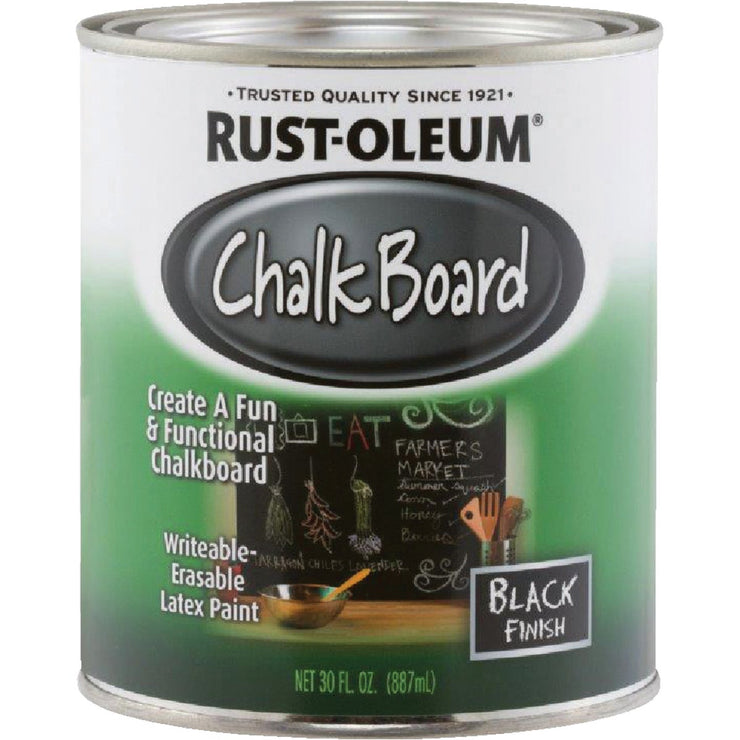 Rust-Oleum Black Quart Flat Chalk Board Paint – Hemlock Hardware