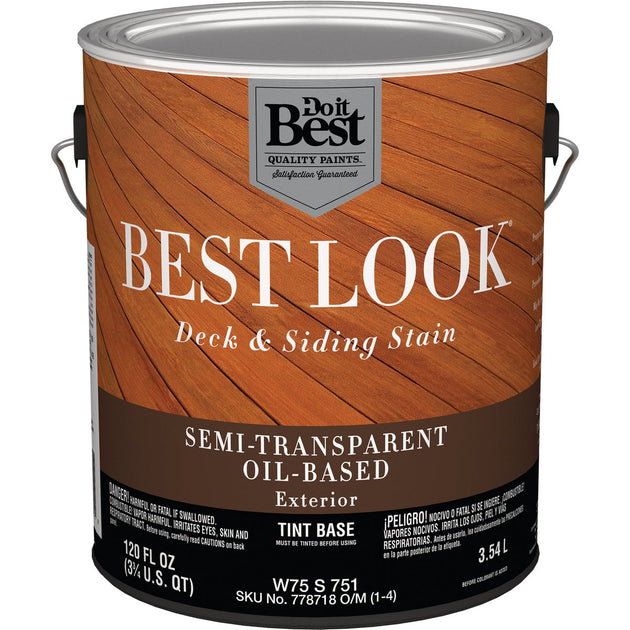Best Look OilBased SemiTransparent Deck & Siding Exterior Stain