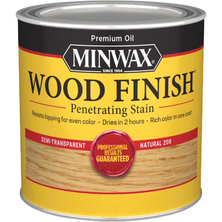 Minwax Wood Finish Penetrating Stain, Natural, 1/2 Pt.