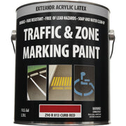 Traffic And Zone Curb Red Latex Gallon Traffic Paint