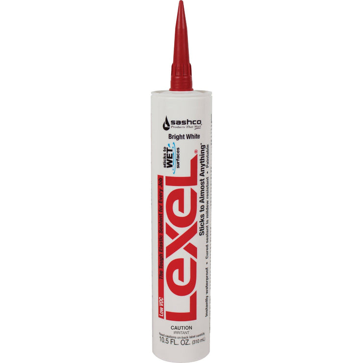 Sashco Lexel 10.5 Oz. VOC Caulk Polymer Sealant, Bright White