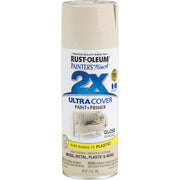 Rust-Oleum Painter's Touch 2X Ultra Cover 12 Oz. Gloss Paint + Primer Spray Paint, Almond