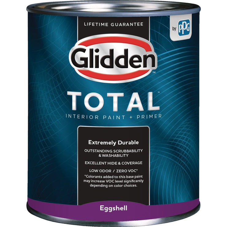 Glidden Total Interior Paint + Primer Eggshell Ultra Deep Base 1 Gallon