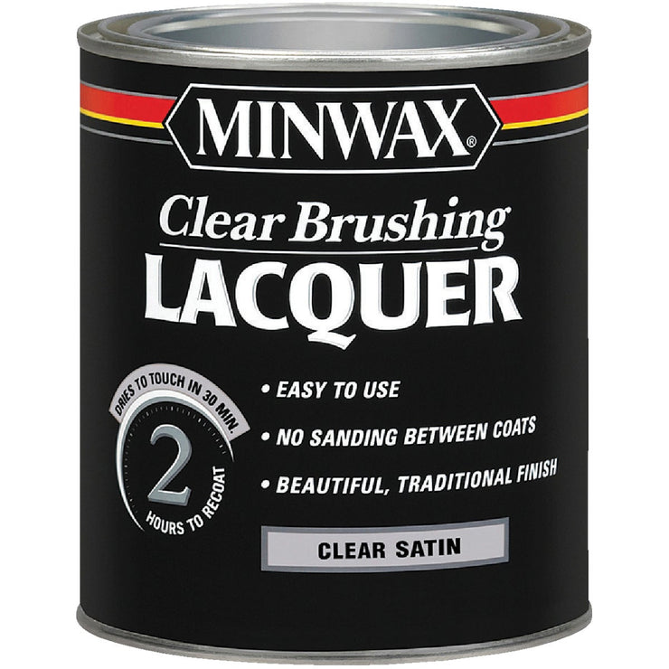 Minwax Satin Clear Brushing Lacquer, 1 Qt.