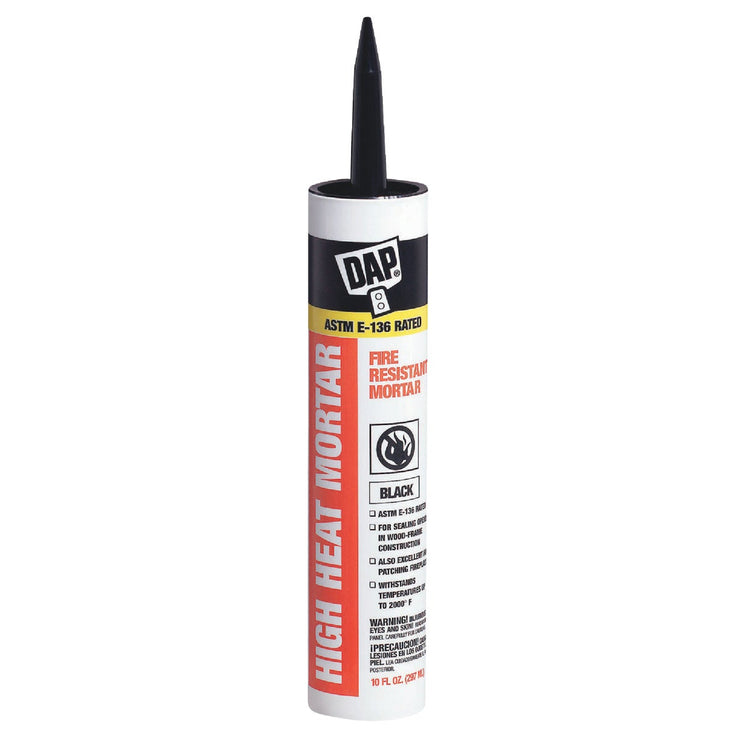 Dap 10.1 Oz. Black Fire Resistant Mortar Hi-Temp Sealant