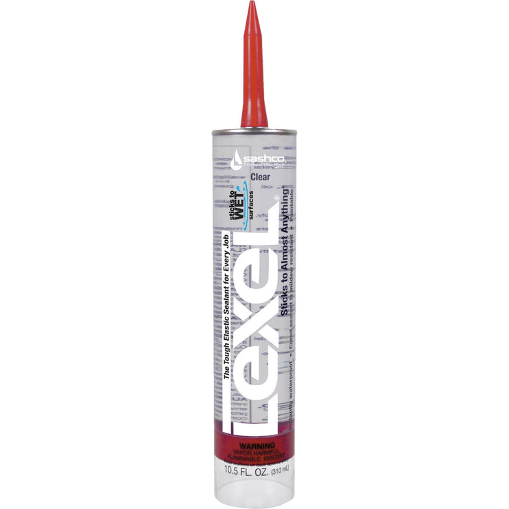 Sashco Lexel 10.5 Oz. Caulk Polymer Sealant, Clear