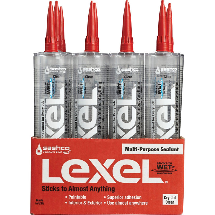 Sashco Lexel 10.5 Oz. Caulk Polymer Sealant, Clear