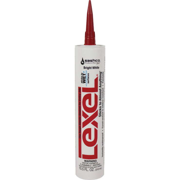 Sashco Lexel 10.5 Oz. Caulk Polymer Sealant, Bright White