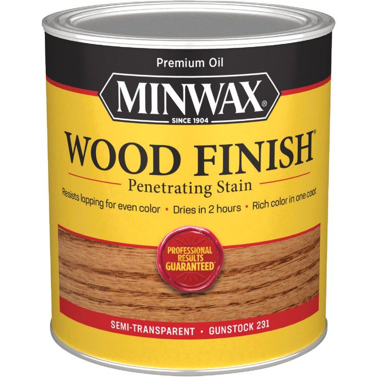 Minwax Wood Finish Penetrating Stain, Gunstock, 1 Qt.