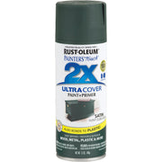 Rust-Oleum Painter's Touch 2X Ultra Cover 12 Oz. Satin Paint + Primer Spray Paint, Hunt Club Green