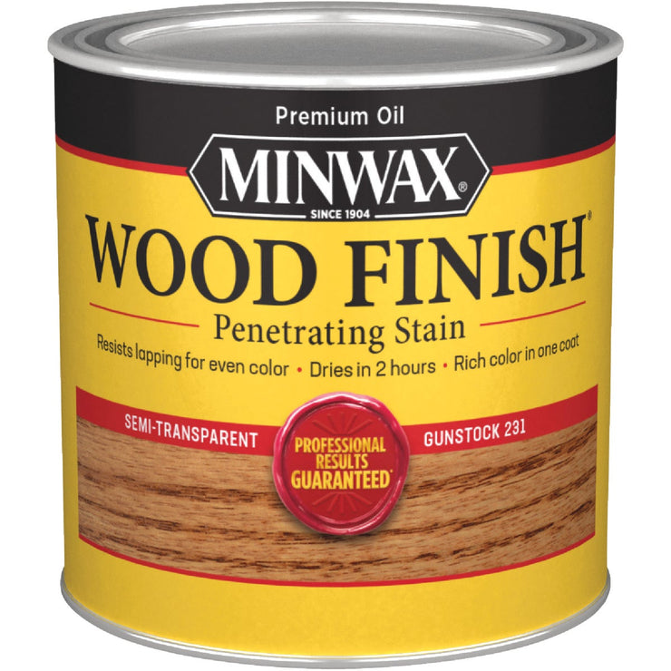 Minwax Wood Finish Penetrating Stain, Gunstock, 1/2 Pt.