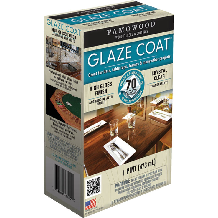 FAMOWOOD GLAZE COAT 16 Oz. High-Gloss Pour On Finish