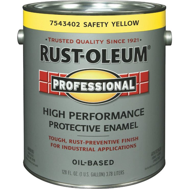 Rust-Oleum Professional Industrial Enamel, Safety Yellow, 1 Gal.