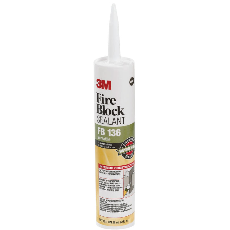 3M 10.1 Oz. Heat Resistant Fire Block Sealant, Gray