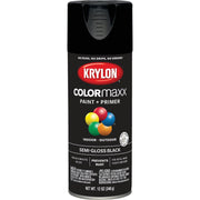 Krylon ColorMaxx 12 Oz. Semi-Gloss Spray Paint, Black