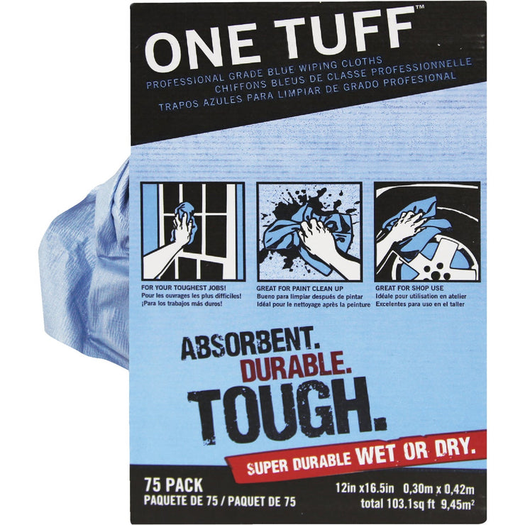 Trimaco 12 In. W. x 16.5 In. L. Blue DuPont Sontara Rags