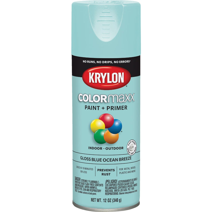 Krylon ColorMaxx 12 Oz. Gloss Spray Paint, Blue Ocean Breeze