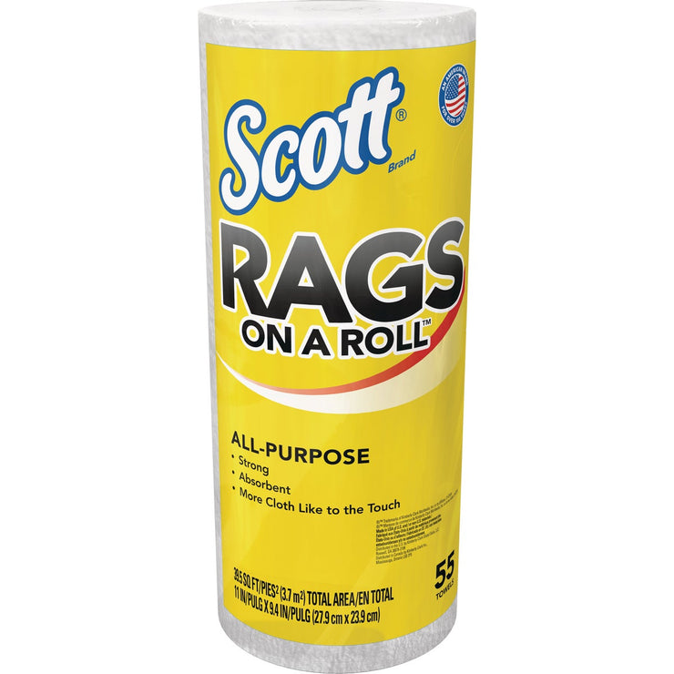 Scott 9.4 In. x 11 In. Rags On A Roll (55-Count)