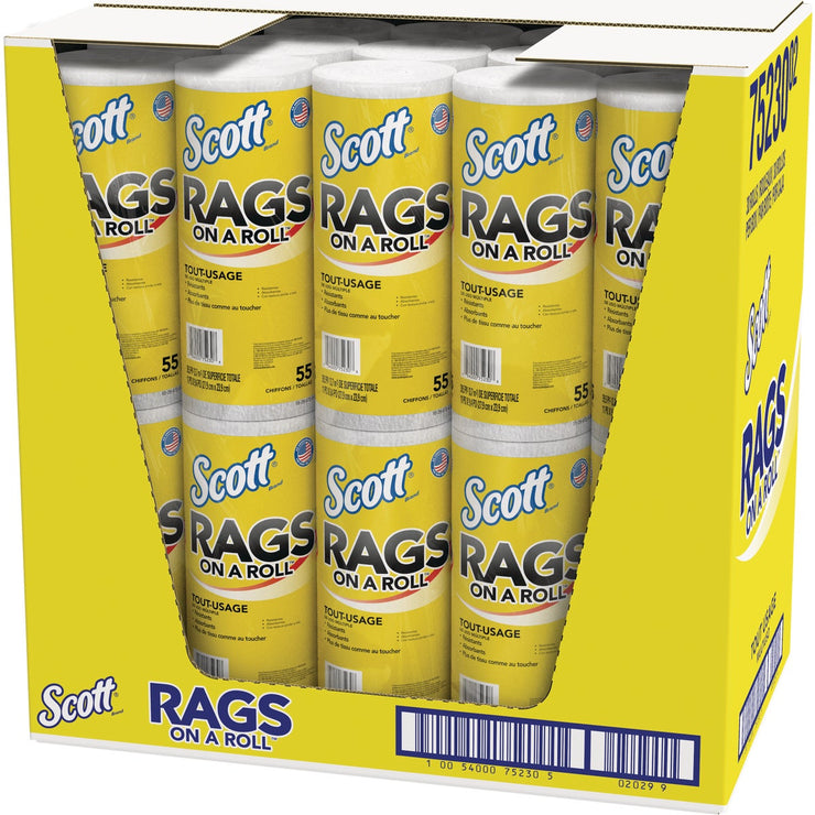 Scott 9.4 In. x 11 In. Rags On A Roll (55-Count)