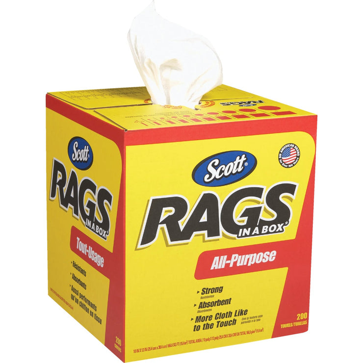 Scotts White Rags in a Box, 200-Ct.