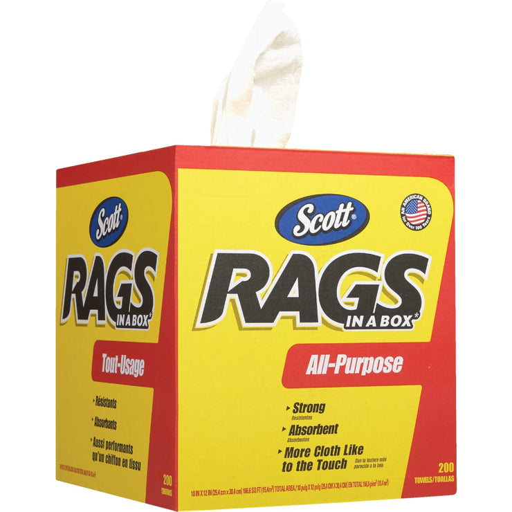 Scotts White Rags in a Box, 200-Ct.