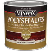 Minwax Polyshades 1/2 Pt. Satin Stain & Finish Polyurethane In 1-Step, Bombay Mahogany