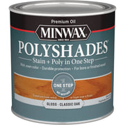 Minwax Polyshades 1/2 Pt. Gloss Stain & Finish Polyurethane In 1-Step, Classic Oak