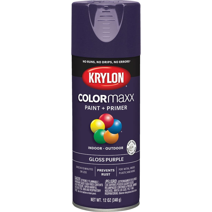 Krylon ColorMaxx 12 Oz. Gloss Spray Paint, Purple