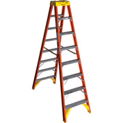 Werner 8 Ft. Fiberglass Twin Step Step Ladder with 300 Lb. Load Capacity Type IA Ladder Rating
