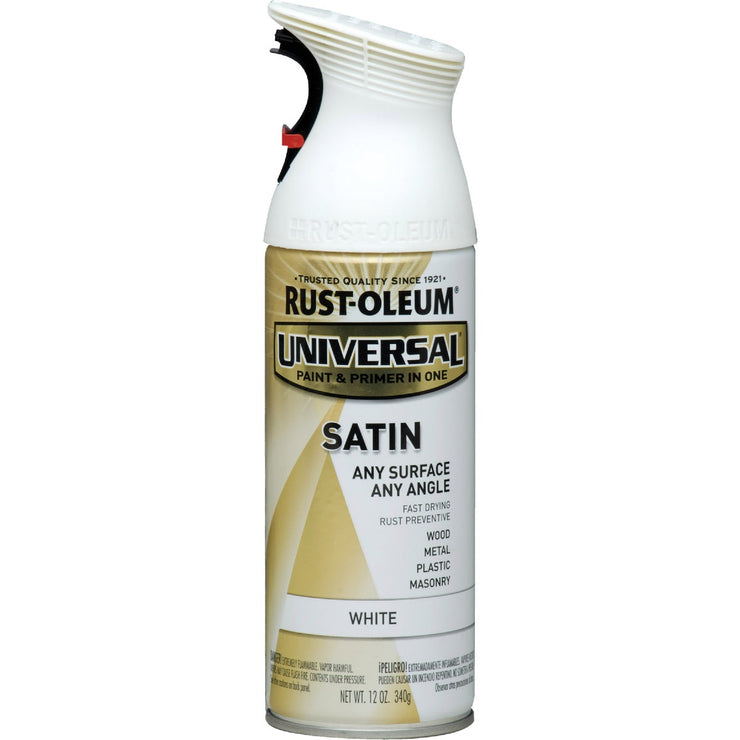 Rust-Oleum Universal 12 Oz. Satin White Paint