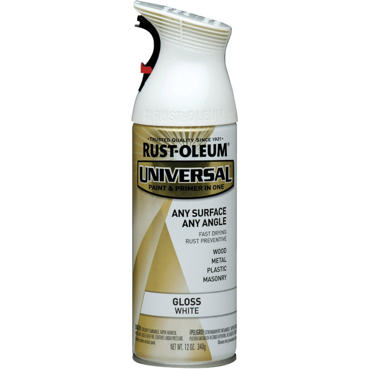 Rust-Oleum Universal 12 Oz. Gloss White Paint