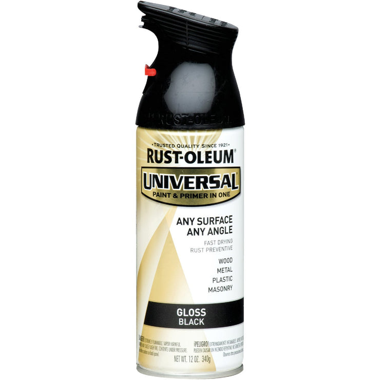 Rust-Oleum Universal 12 Oz. Gloss Black Paint