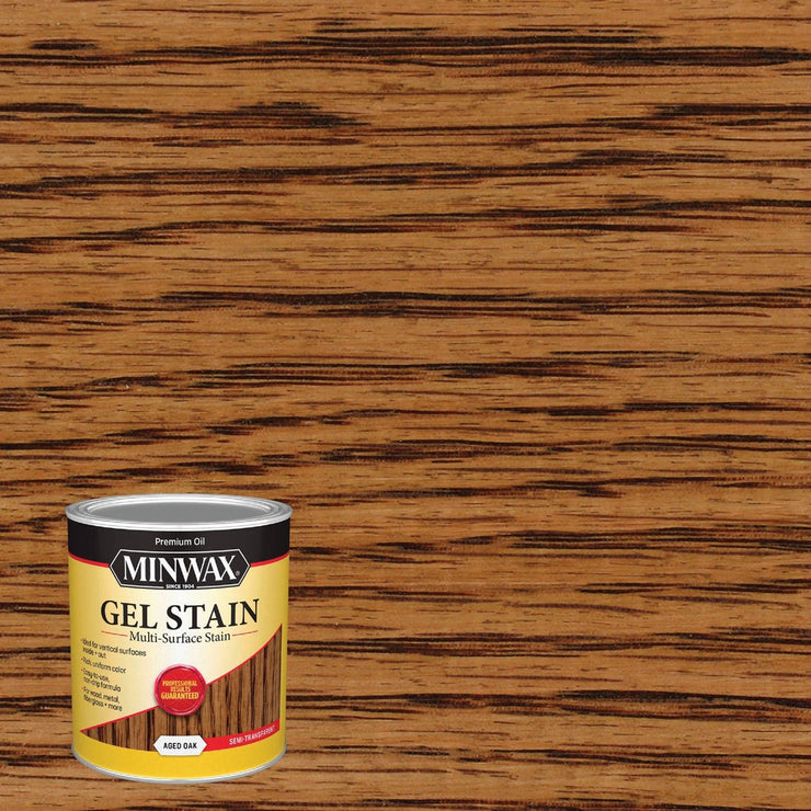 Minwax Gel Stain, Aged Oak, 1 Qt.