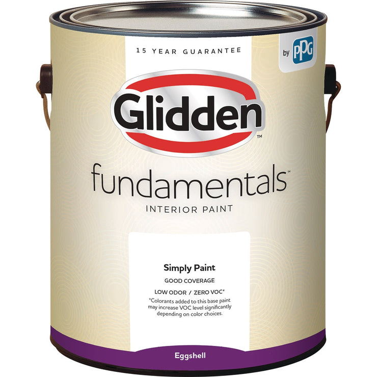 Glidden Fundamentals Interior Paint Eggshell White & Pastel Base 1 Gallon