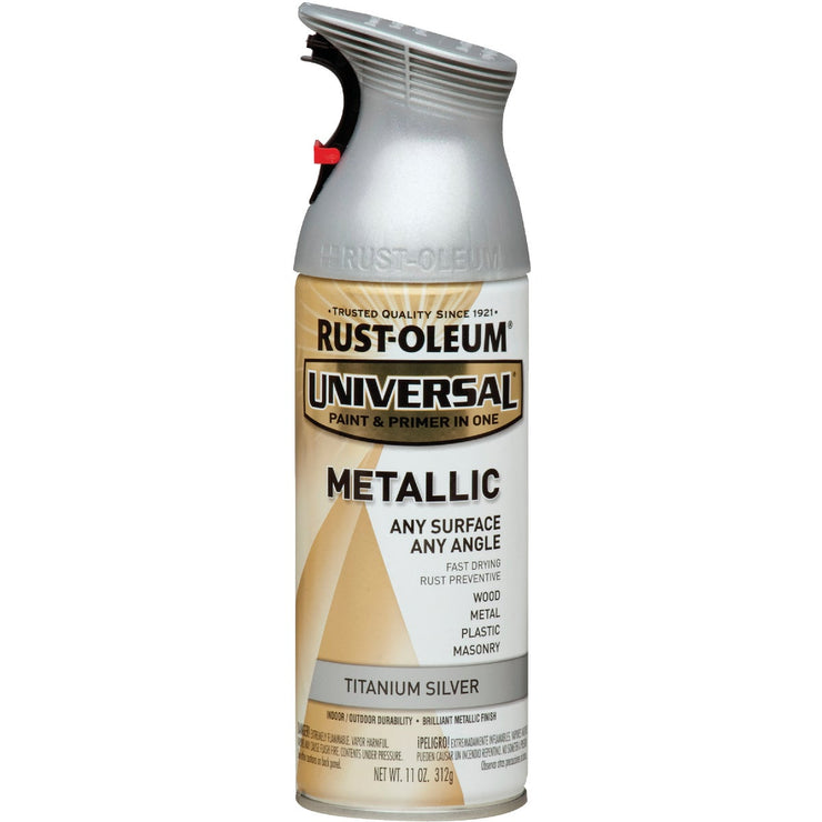 Rust-Oleum Universal 11 Oz. Metallic Titanium Silver Paint