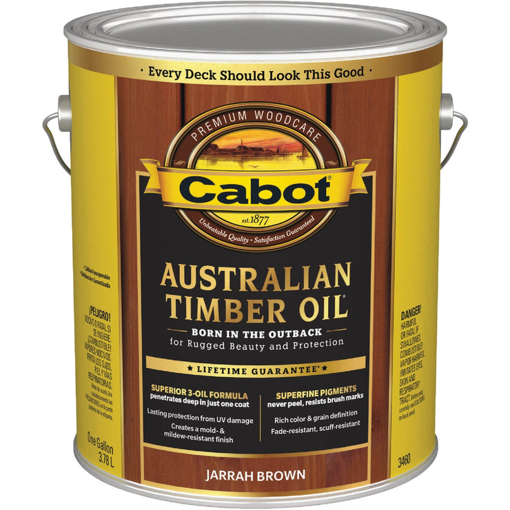 Cabot Australian Timber Oil Translucent Exterior Oil Finish Jarrah Br Hemlock Hardware 1645