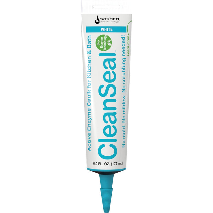 Sashco CleanSeal 6 Oz. White Active Enzyme Kitchen & Bath Caulk