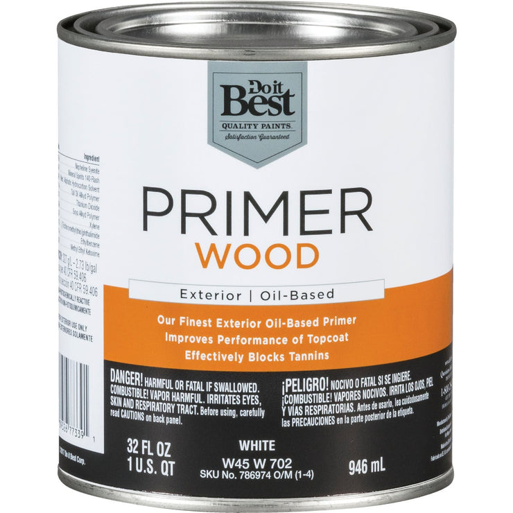 Do it Best White Exterior Primer, 1 Qt.