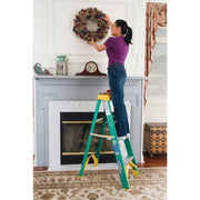 Werner 4 Ft. Fiberglass Step Ladder with 225 Lb. Load Capacity Type II Ladder Rating