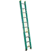 Werner 20 Ft. Fiberglass Extension Ladder with 225 Lb. Load Capacity Type II Duty Rating