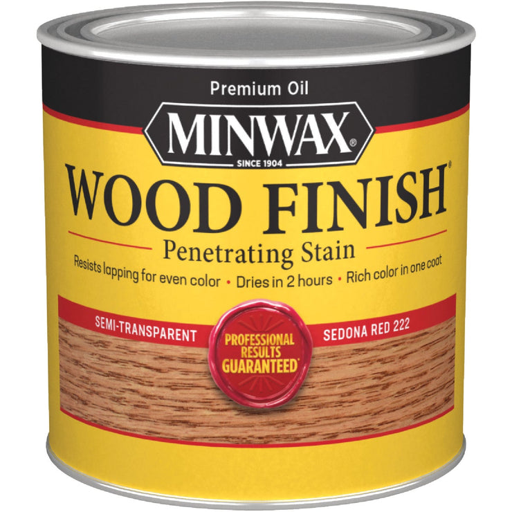 Minwax Wood Finish Penetrating Stain, Sedona Red, 1/2 Pt.