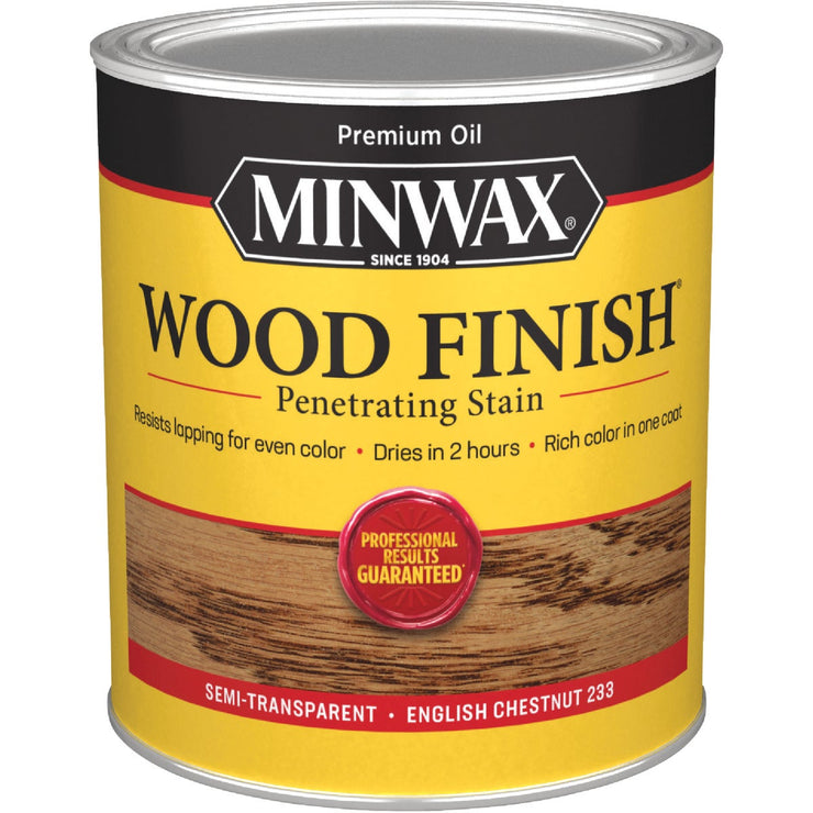 Minwax Wood Finish Penetrating Stain, English Chestnut, 1 Qt.