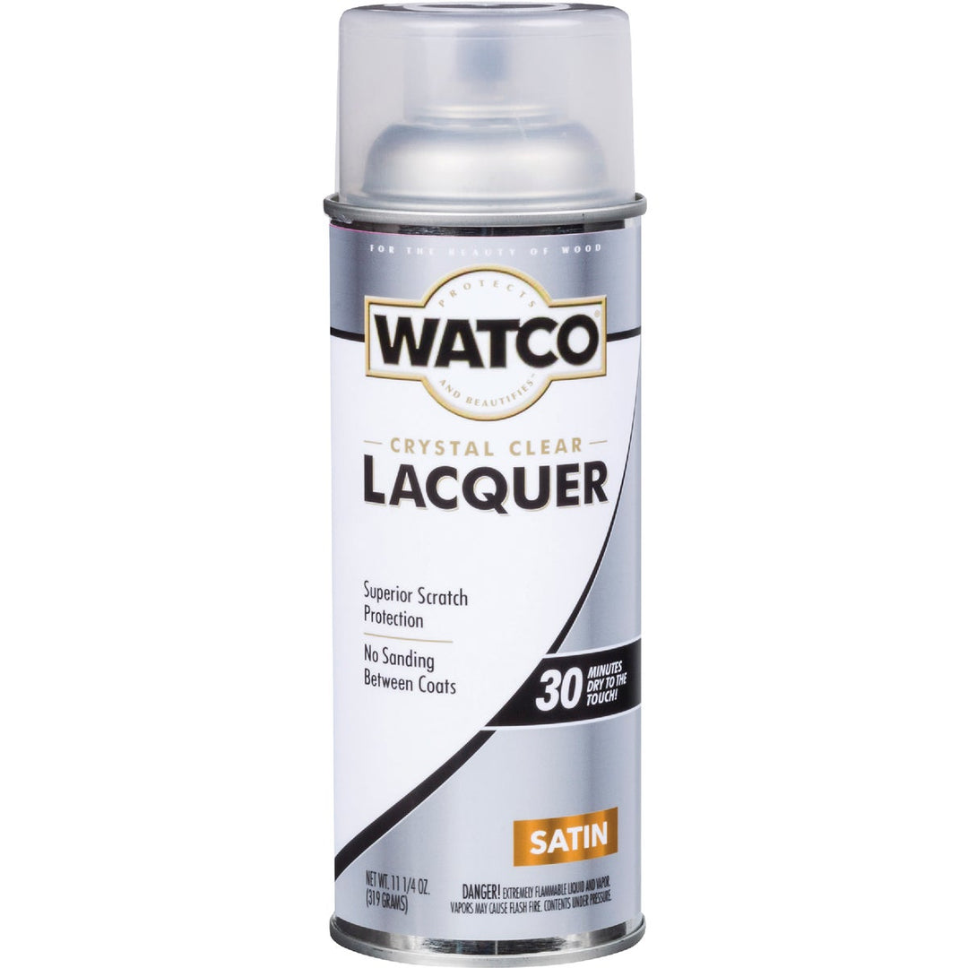 Watco 11.25 Oz. Clear Satin Spray Lacquer – Hemlock Hardware