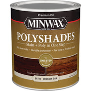 Minwax Polyshades 1 Qt. Satin Stain & Finish Polyurethane In 1-Step, Mission Oak