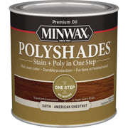 Minwax Polyshades 1/2 Pt. Satin Stain & Finish Polyurethane In 1-Step, American Chestnut