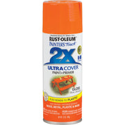 Rust-Oleum Painter's Touch 2X Ultra Cover 12 Oz. Gloss Paint + Primer Spray Paint, Real Orange