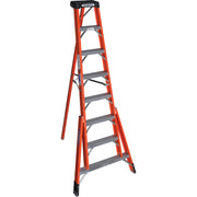 Werner 8 Ft. Fiberglass Tripod Step Ladder with 300 Lb. Load Capacity Type IA Ladder Rating