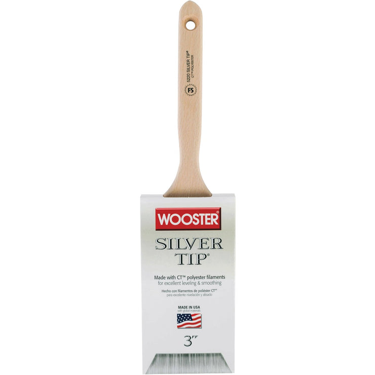 Wooster SILVER TIP 3 In. Chisel Trim Flat Sash Paint Brush