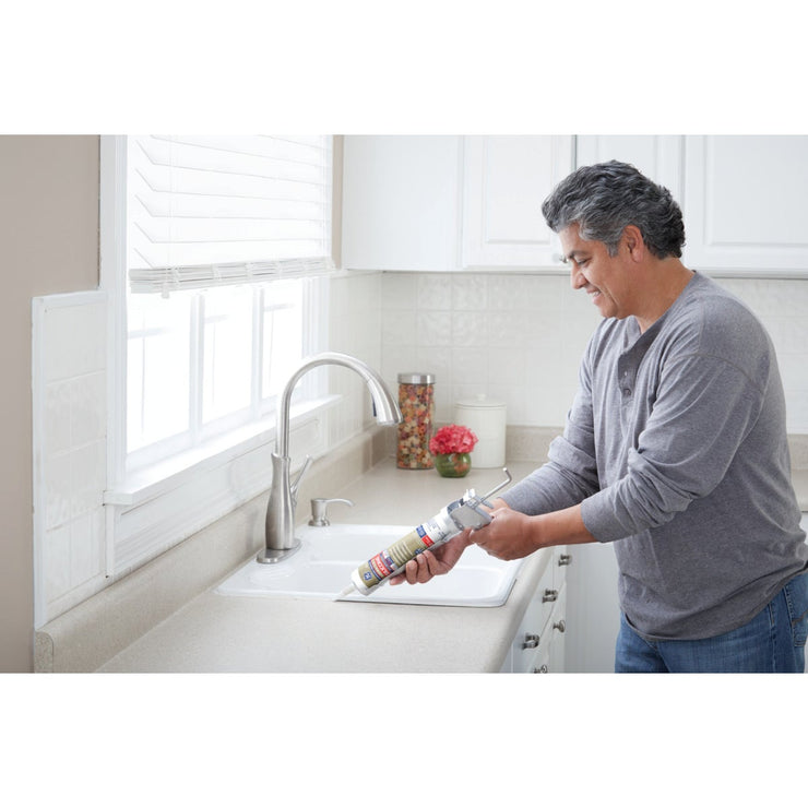 GE Advanced Silicone 2 Kitchen & Bath Sealant, Clear, 10.1oz